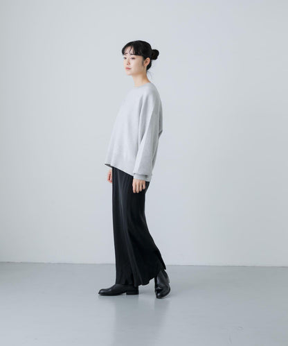 中性棉羊絨順滑針織套頭衫