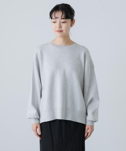 中性棉羊絨順滑針織套頭衫