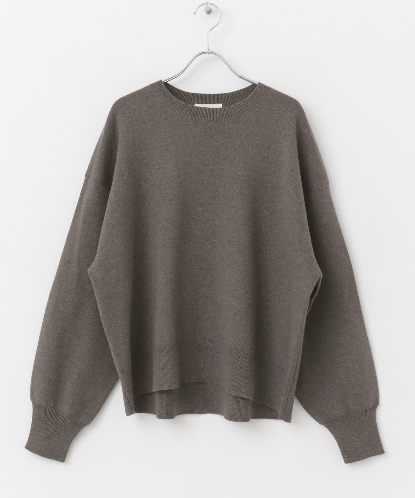 中性棉羊絨順滑針織套頭衫