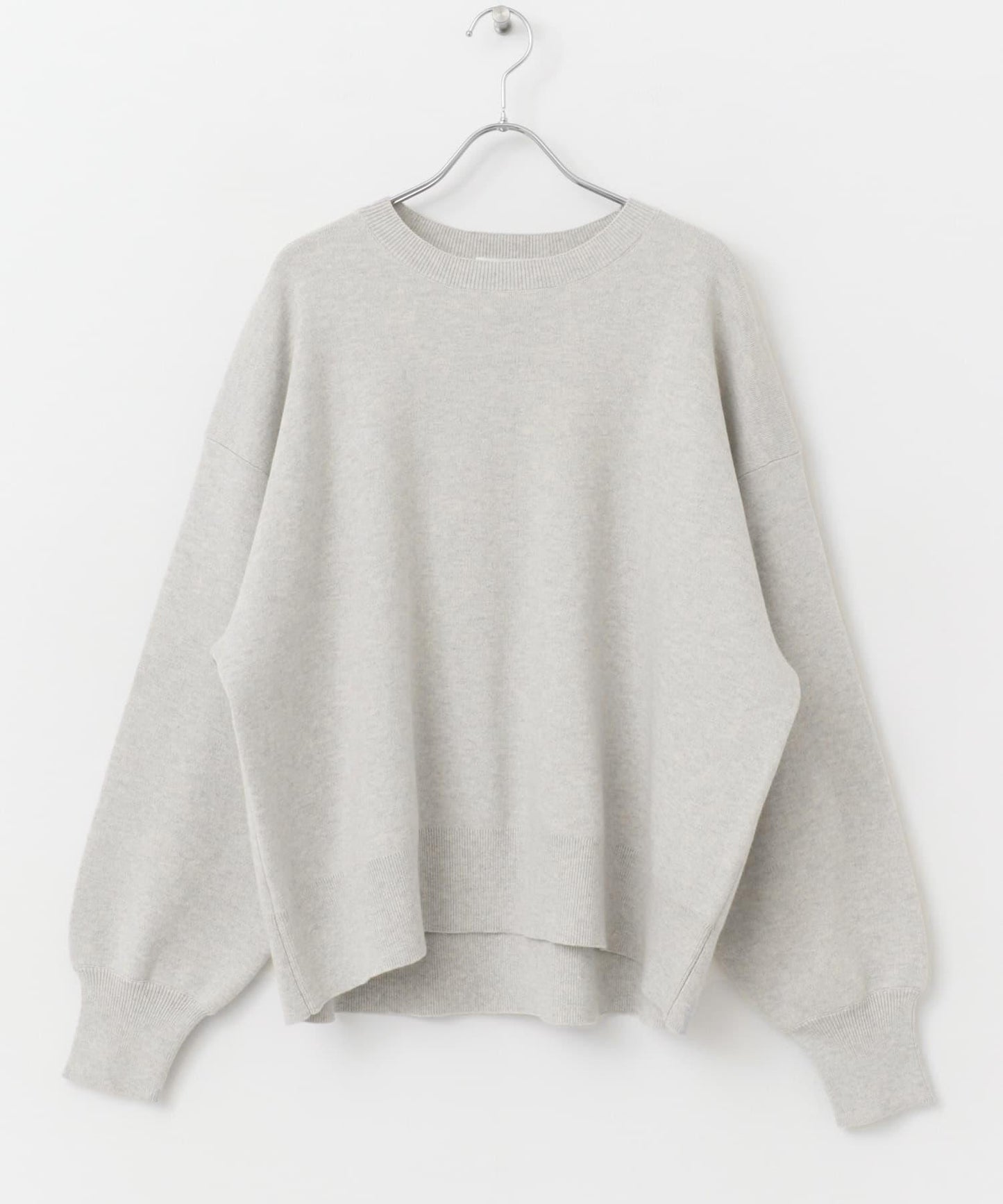 中性棉羊絨順滑針織套頭衫