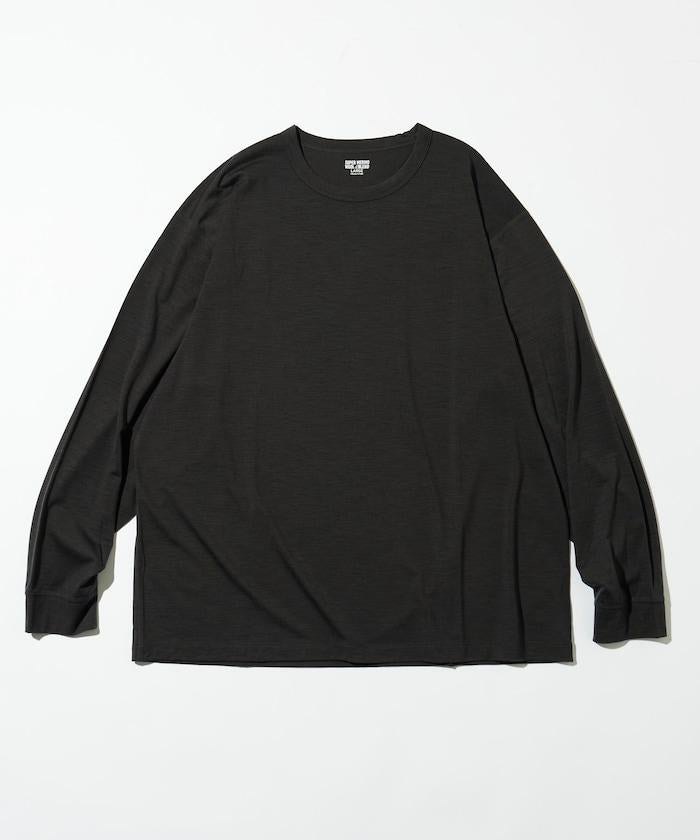 可機洗 美利奴羊毛混紡 長袖T恤