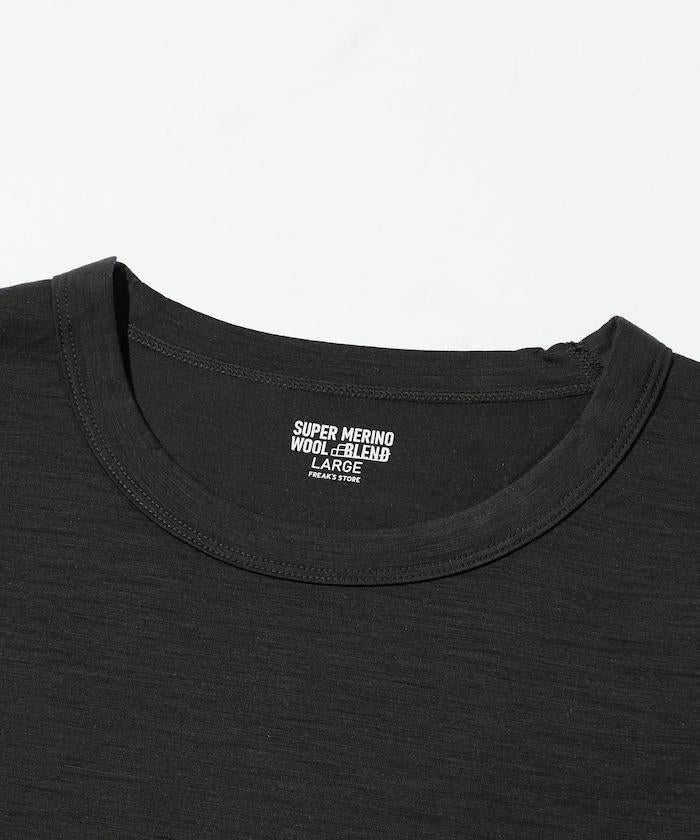 可機洗 美利奴羊毛混紡 長袖T恤