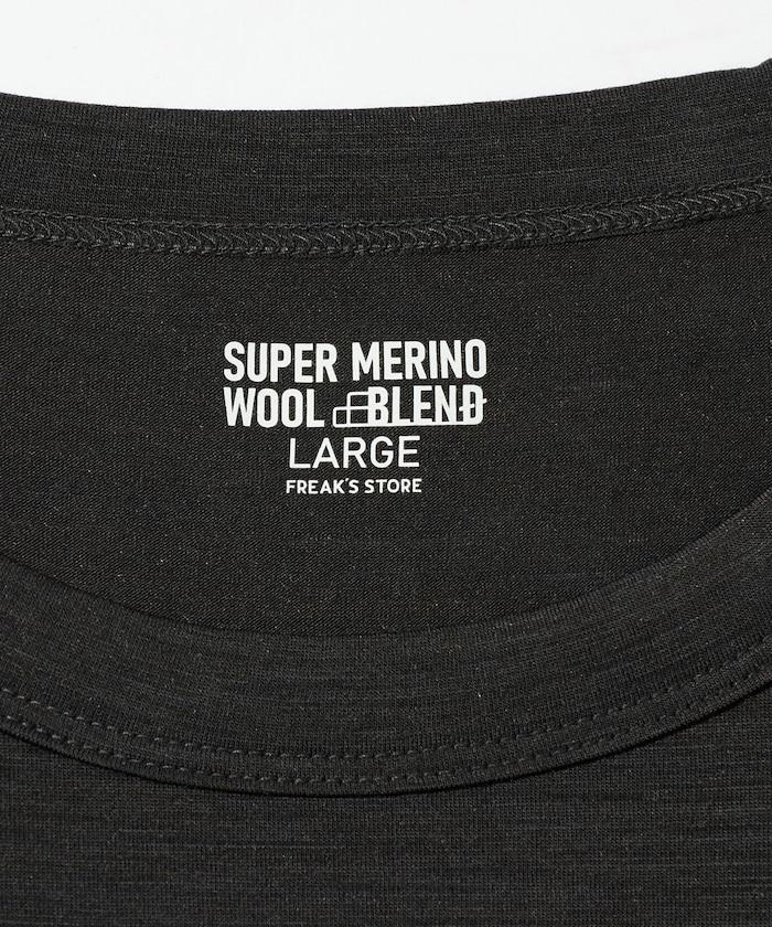 可機洗 美利奴羊毛混紡 長袖T恤