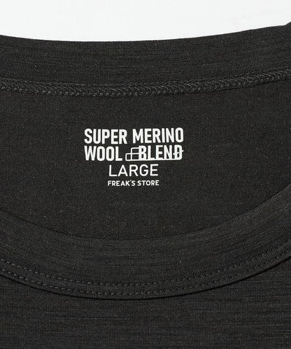 可機洗 美利奴羊毛混紡 長袖T恤