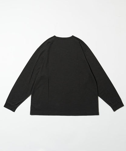 可機洗 美利奴羊毛混紡 長袖T恤