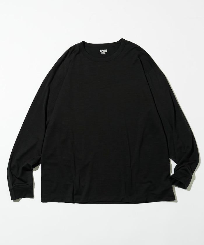 可機洗 美利奴羊毛混紡 長袖T恤