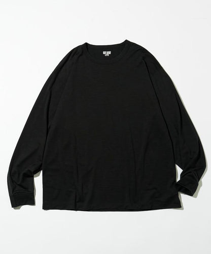 可機洗 美利奴羊毛混紡 長袖T恤