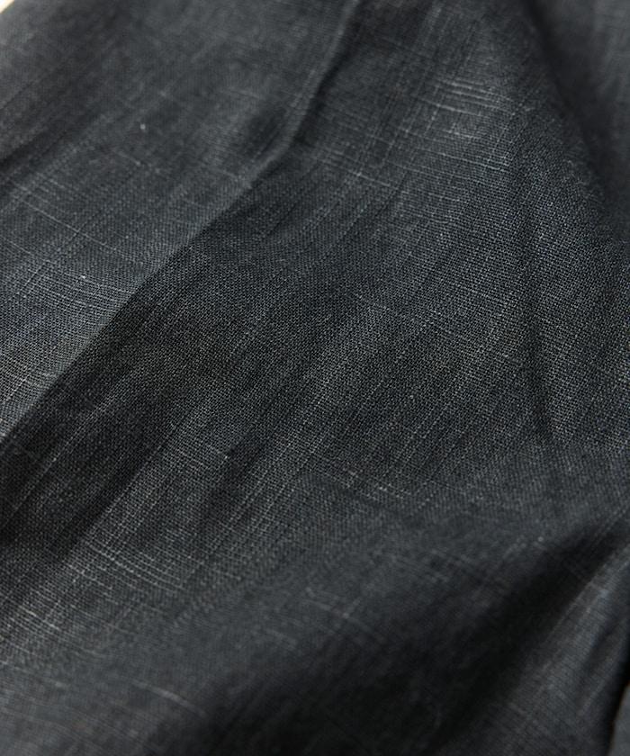 亞麻棉鬆緊休閒短褲