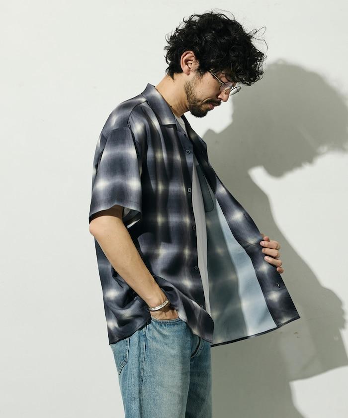 網眼材質 ＋ 寬鬆廓形 ＋ 滿版圖案設計 ＋ 開襟 ＋ 短袖襯衫 最終商品名： 網眼寬鬆廓形滿版圖案開襟短袖襯衫