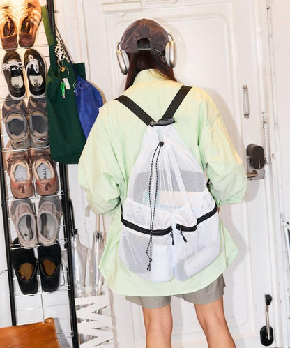 MESH網眼抽繩 揹包 聯名款