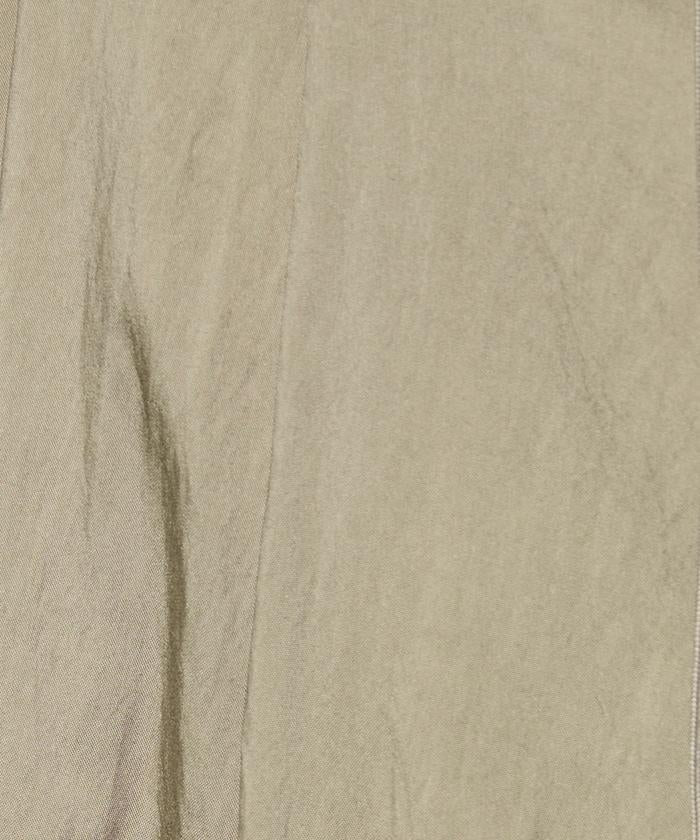 尼龍皺感 拼接層疊 輕盈面料 連衣裙