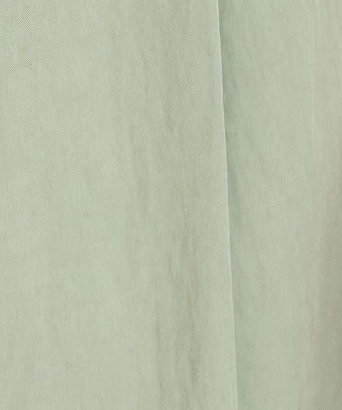 尼龍皺感 拼接層疊 輕盈面料 連衣裙