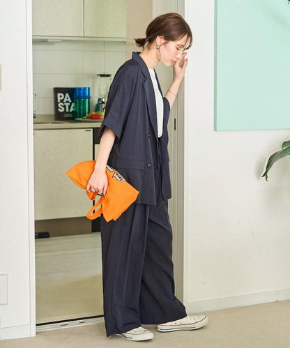 Nylon皺感褶襉褲子