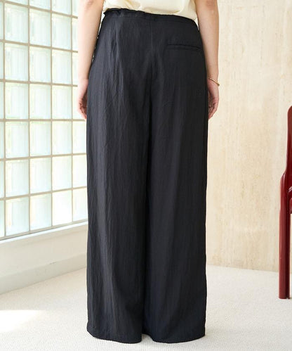 Nylon皺感褶襉褲子