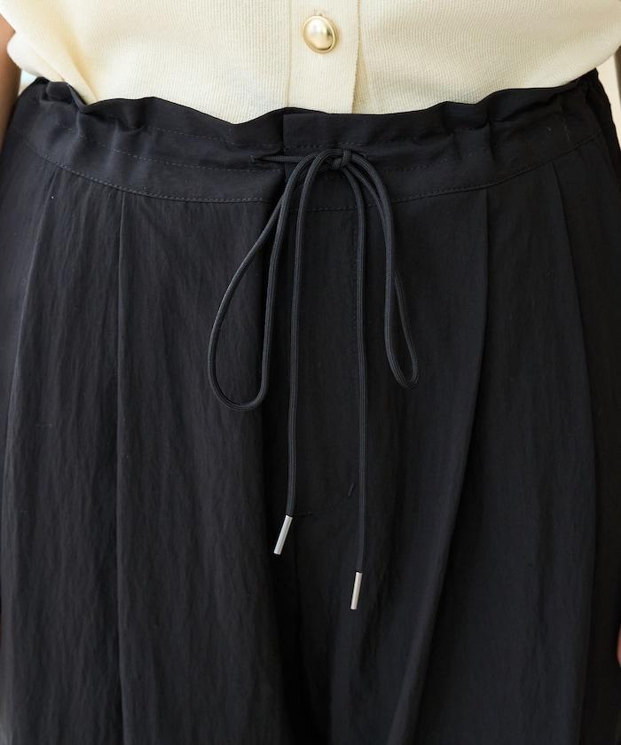 Nylon皺感褶襉褲子