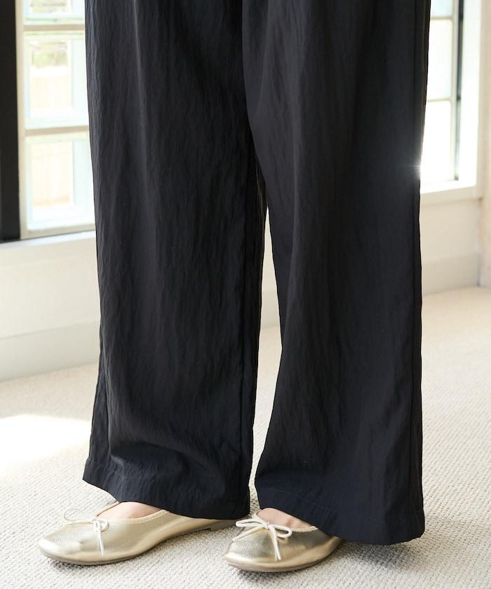 Nylon皺感褶襉褲子