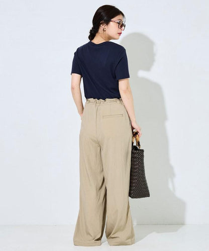 Nylon皺感褶襉褲子