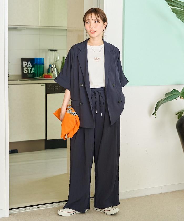 Nylon皺感褶襉褲子