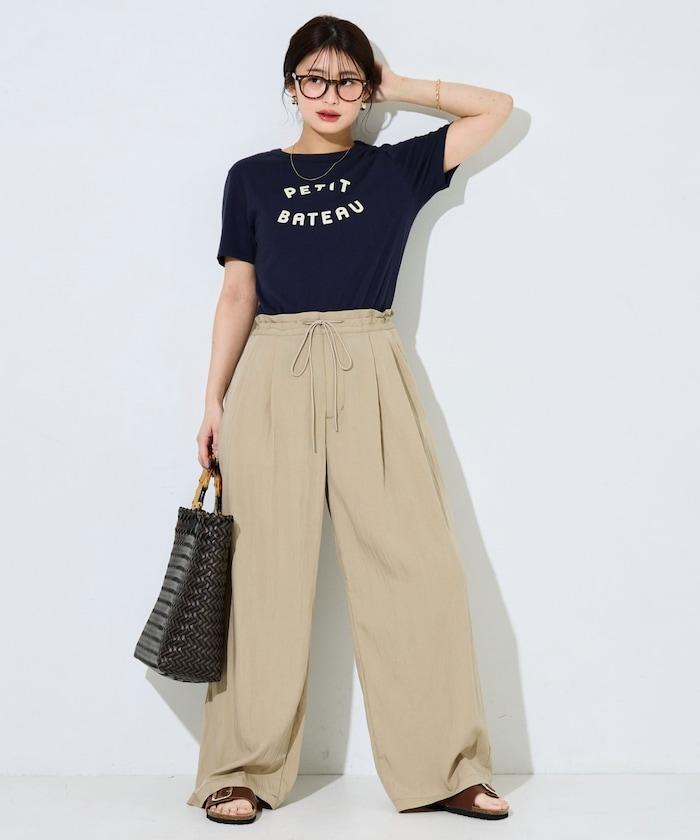 Nylon皺感褶襉褲子