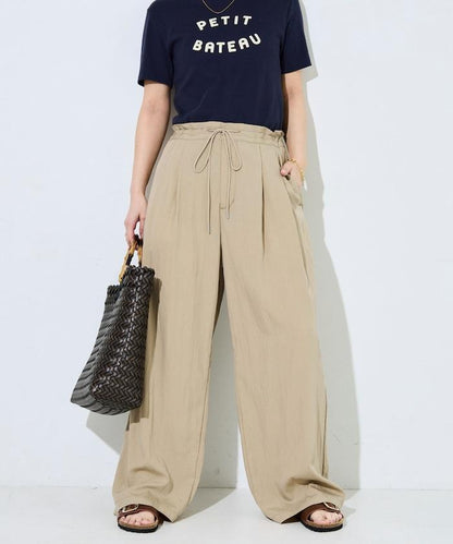 Nylon皺感褶襉褲子