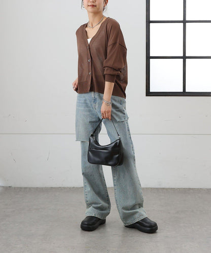 透紗 V領 針織開衫