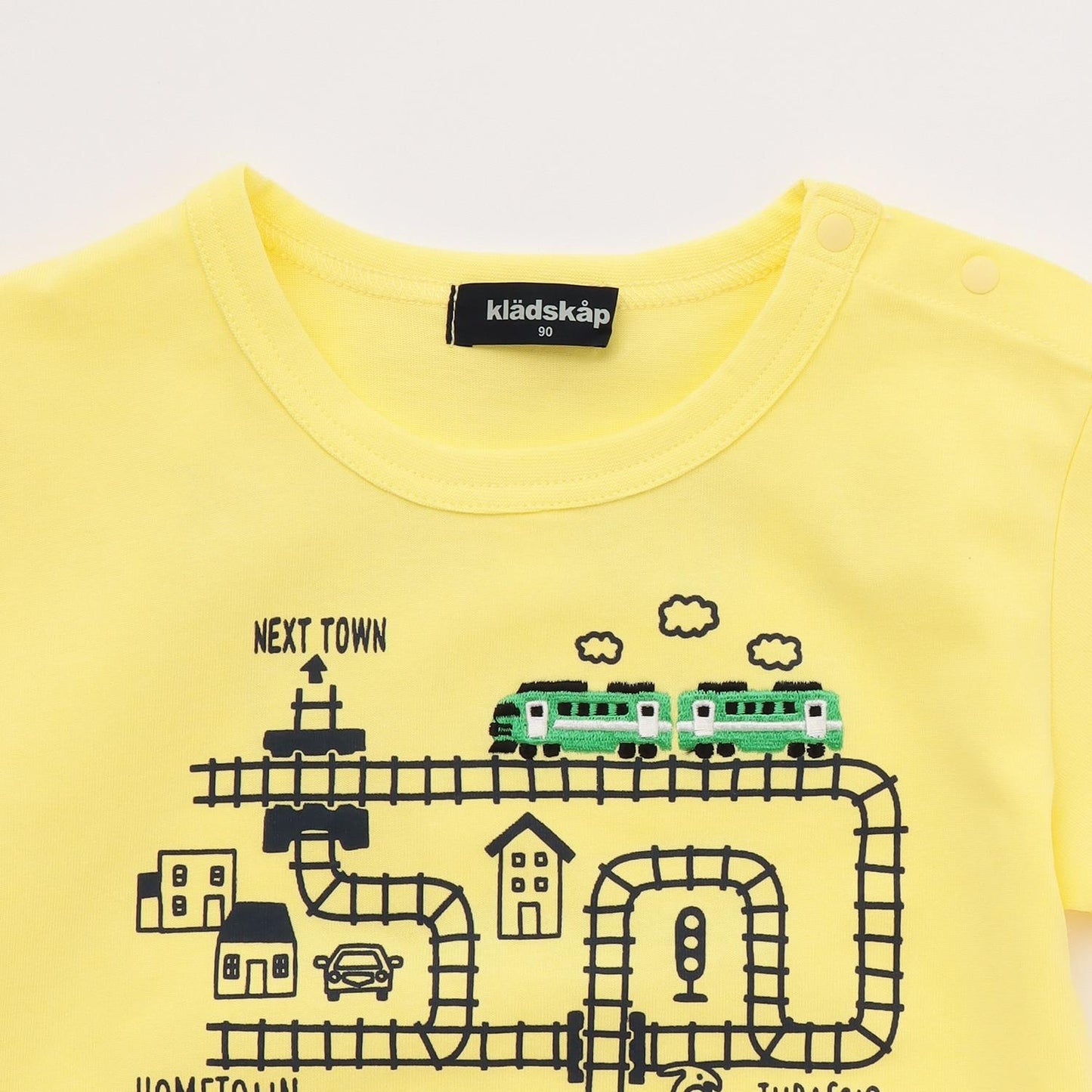 電車與軌道圖案 短袖T恤