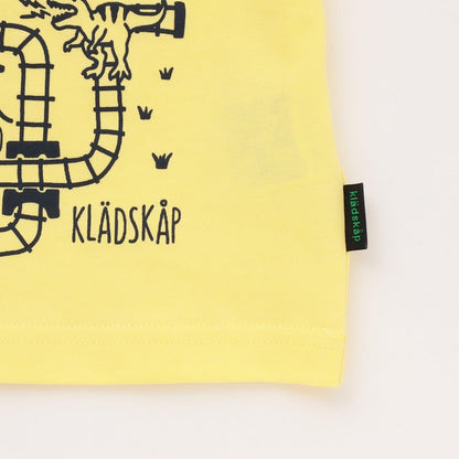 電車與軌道圖案 短袖T恤