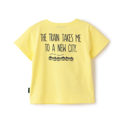 電車與軌道圖案 短袖T恤