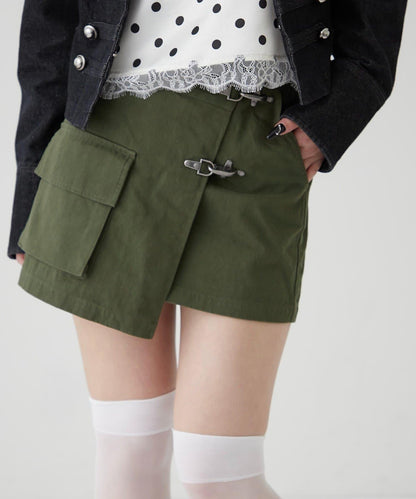 消防風軍裝圍裹半身裙