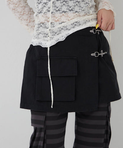 消防風軍裝圍裹半身裙