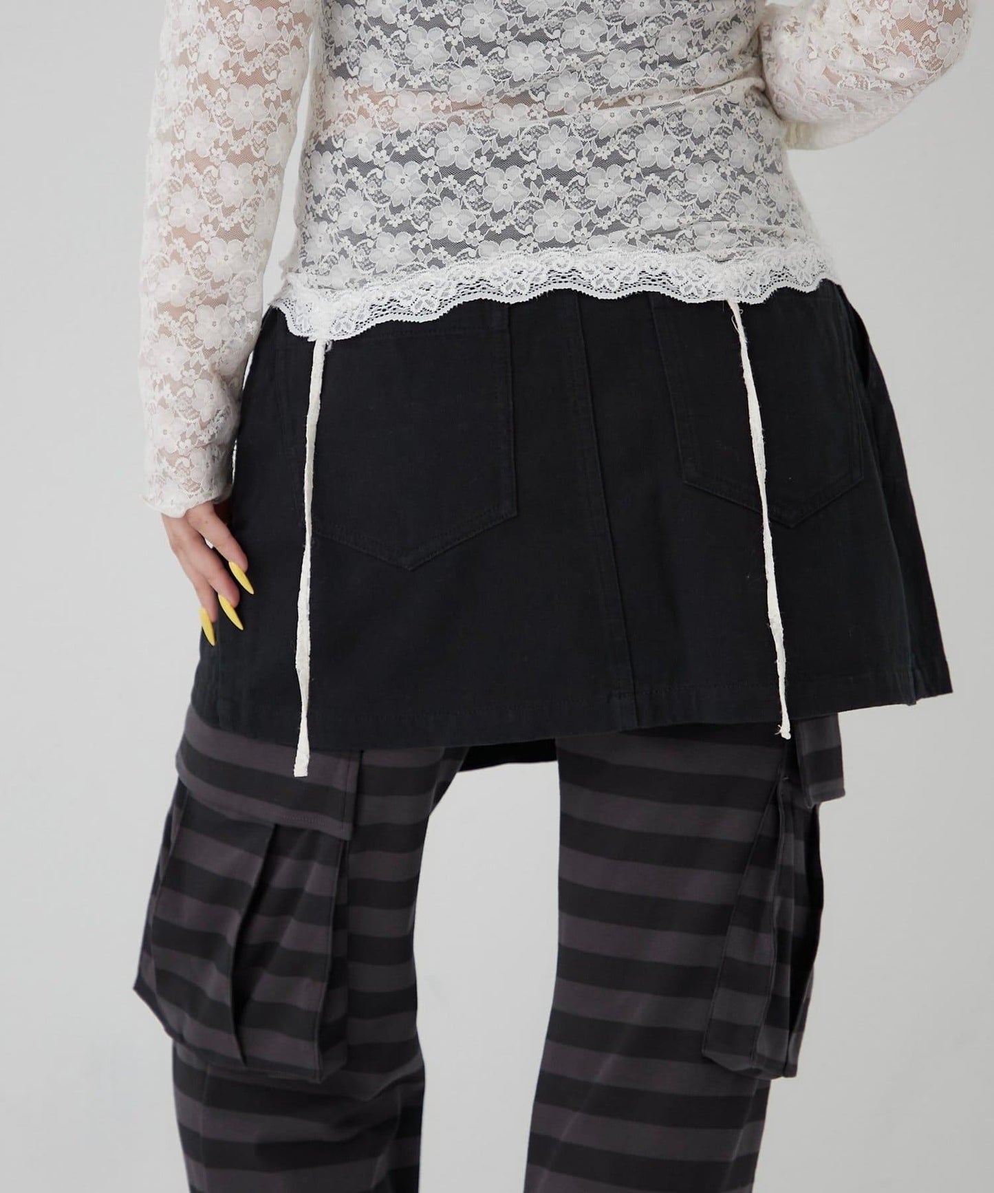 消防風軍裝圍裹半身裙