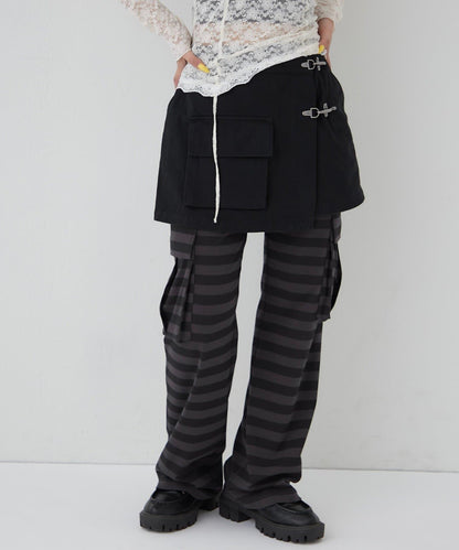 消防風軍裝圍裹半身裙