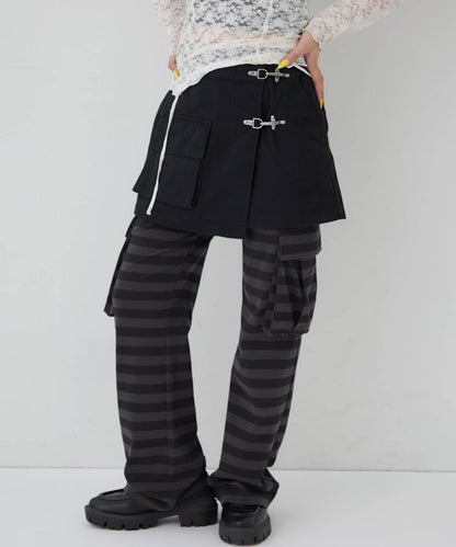 消防風軍裝圍裹半身裙