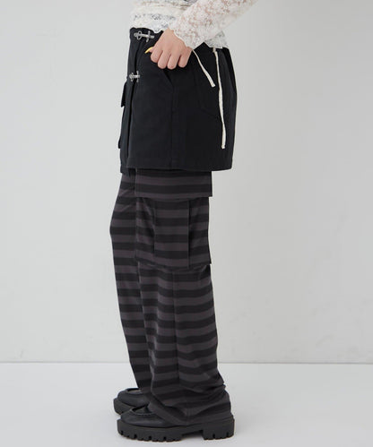 消防風軍裝圍裹半身裙