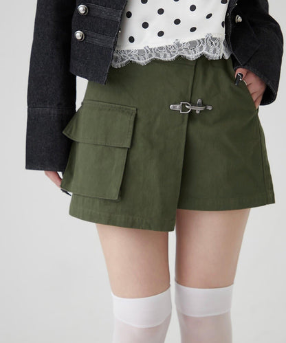 消防風軍裝圍裹半身裙