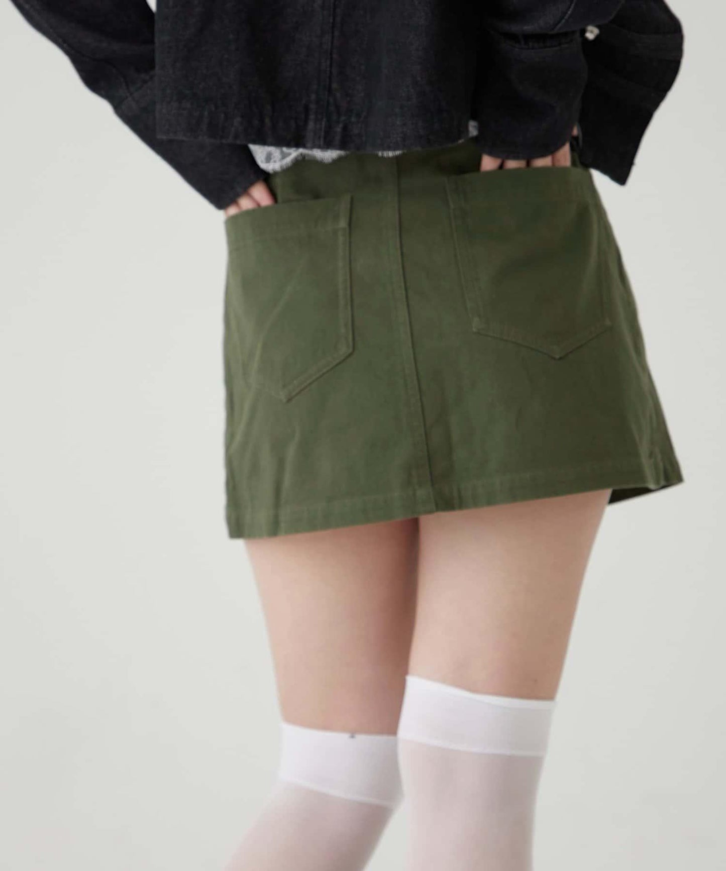 消防風軍裝圍裹半身裙