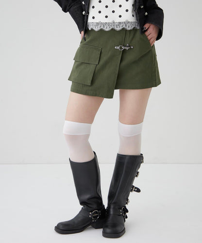 消防風軍裝圍裹半身裙