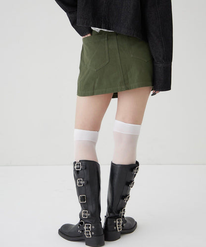 消防風軍裝圍裹半身裙