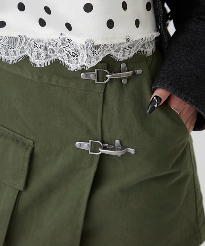 消防風軍裝圍裹半身裙