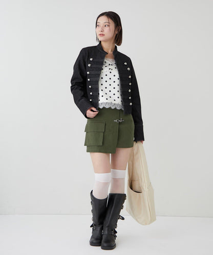 消防風軍裝圍裹半身裙