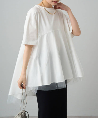 網紗拼接 《リバイバル》 Du noir T恤（網店限定）