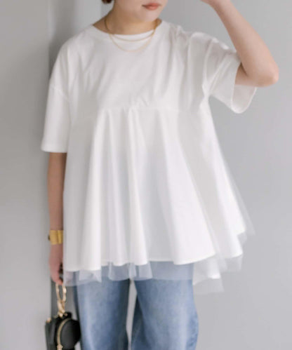 網紗拼接 《リバイバル》 Du noir T恤（網店限定）