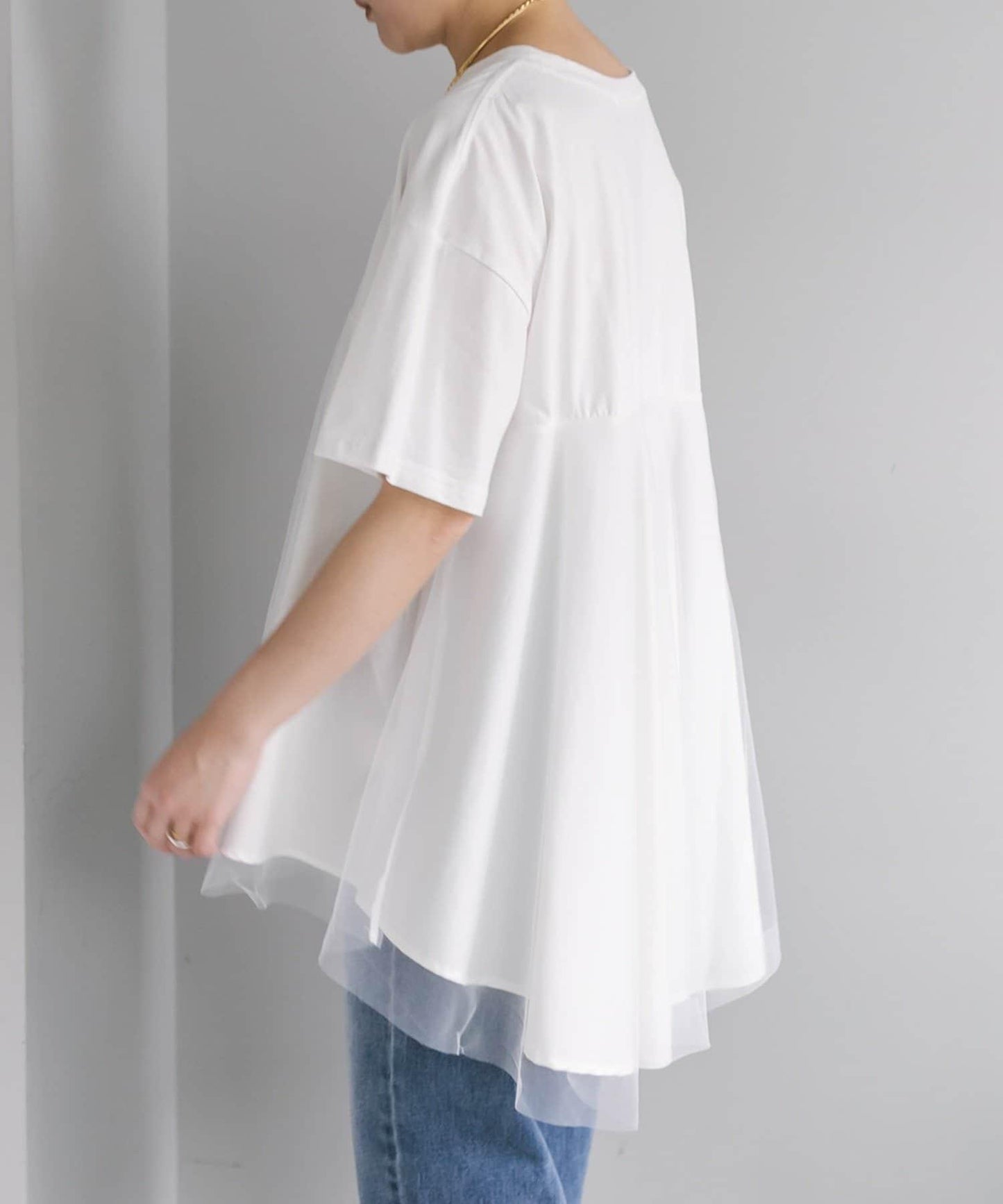 網紗拼接 《リバイバル》 Du noir T恤（網店限定）