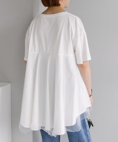 網紗拼接 《リバイバル》 Du noir T恤（網店限定）