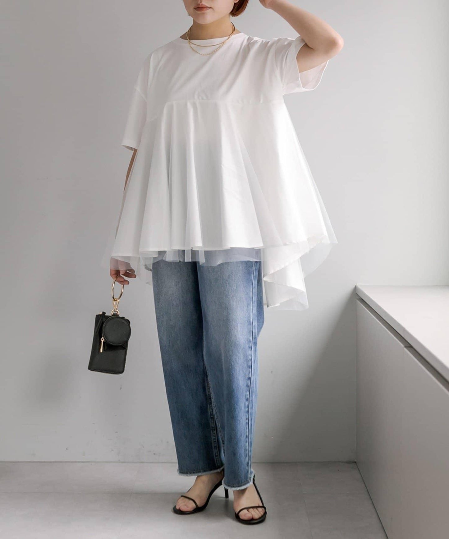 網紗拼接 《リバイバル》 Du noir T恤（網店限定）