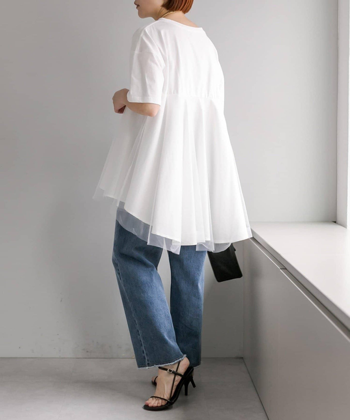 網紗拼接 《リバイバル》 Du noir T恤（網店限定）