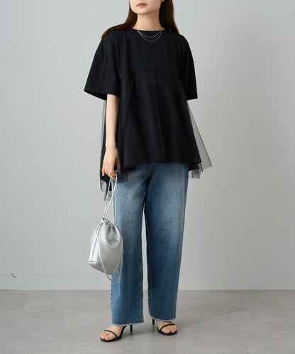 網紗拼接 《リバイバル》 Du noir T恤（網店限定）