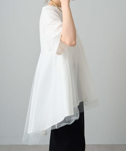 網紗拼接 《リバイバル》 Du noir T恤（網店限定）