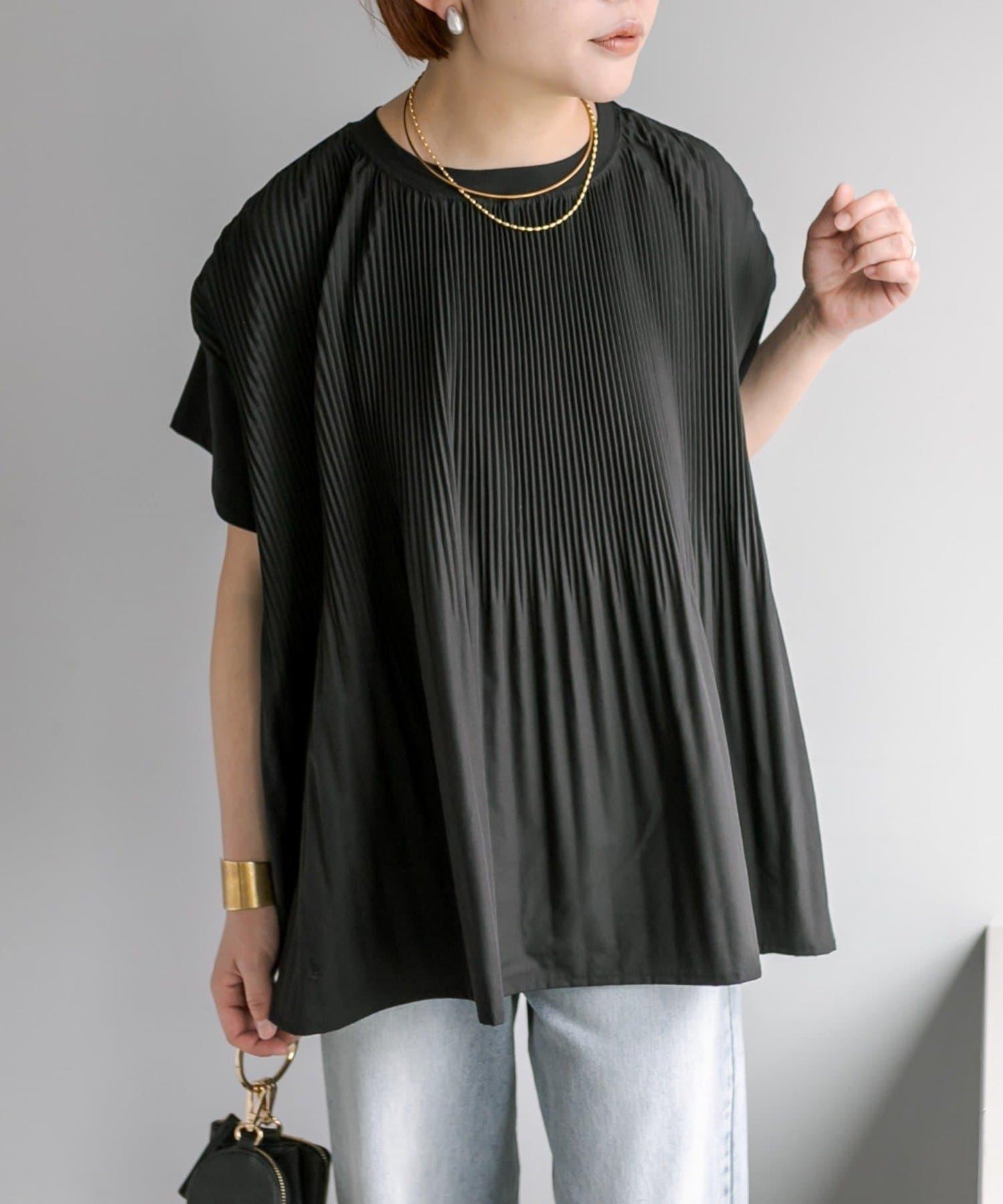 《リバイバル》 【Du noir】 前褶設計 T恤