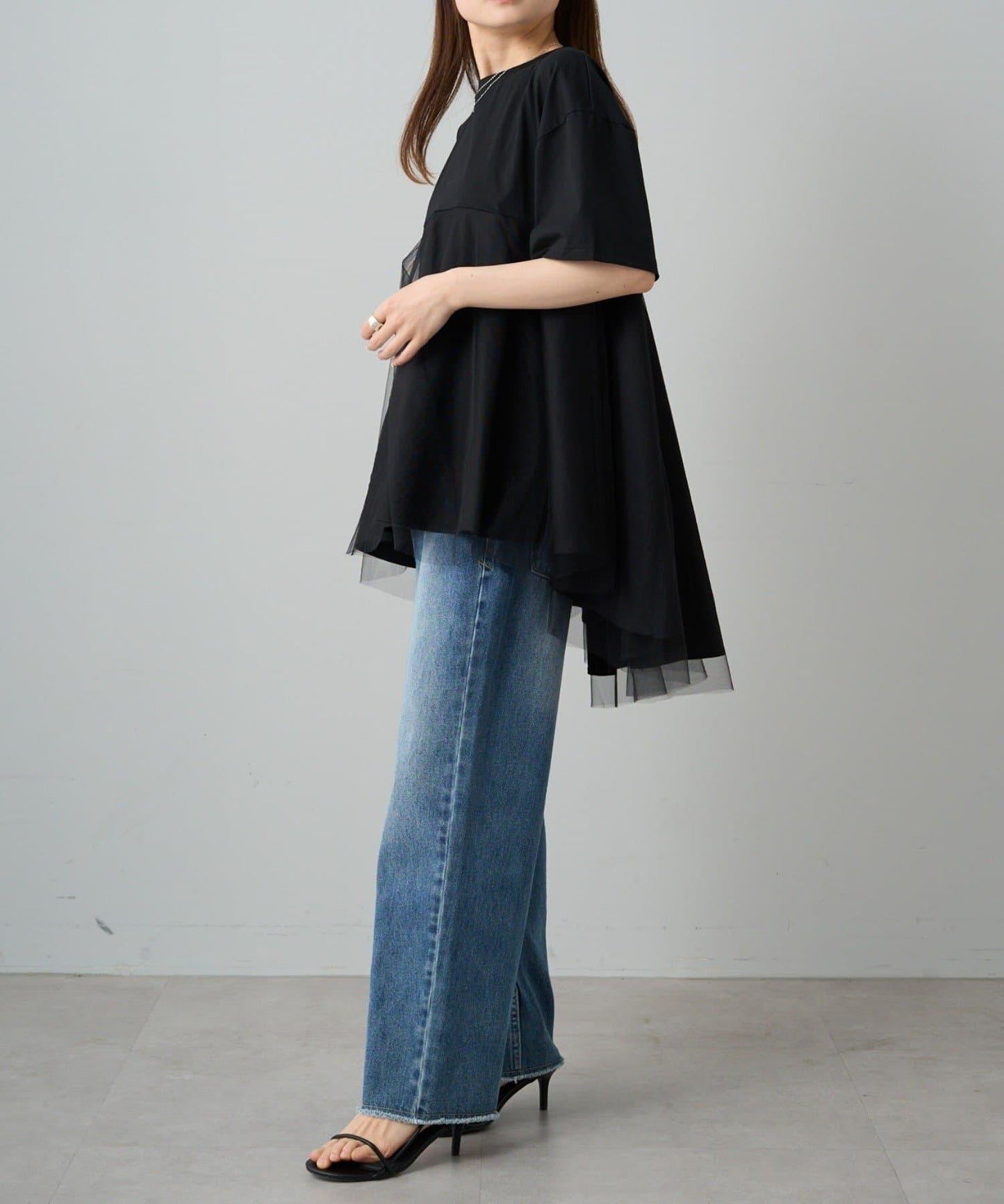 網紗拼接 《リバイバル》 Du noir T恤（網店限定）